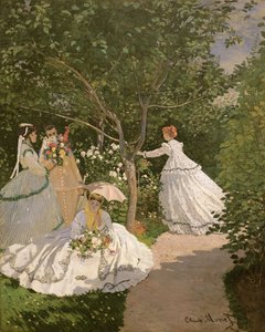 Donne in giardino, 1866